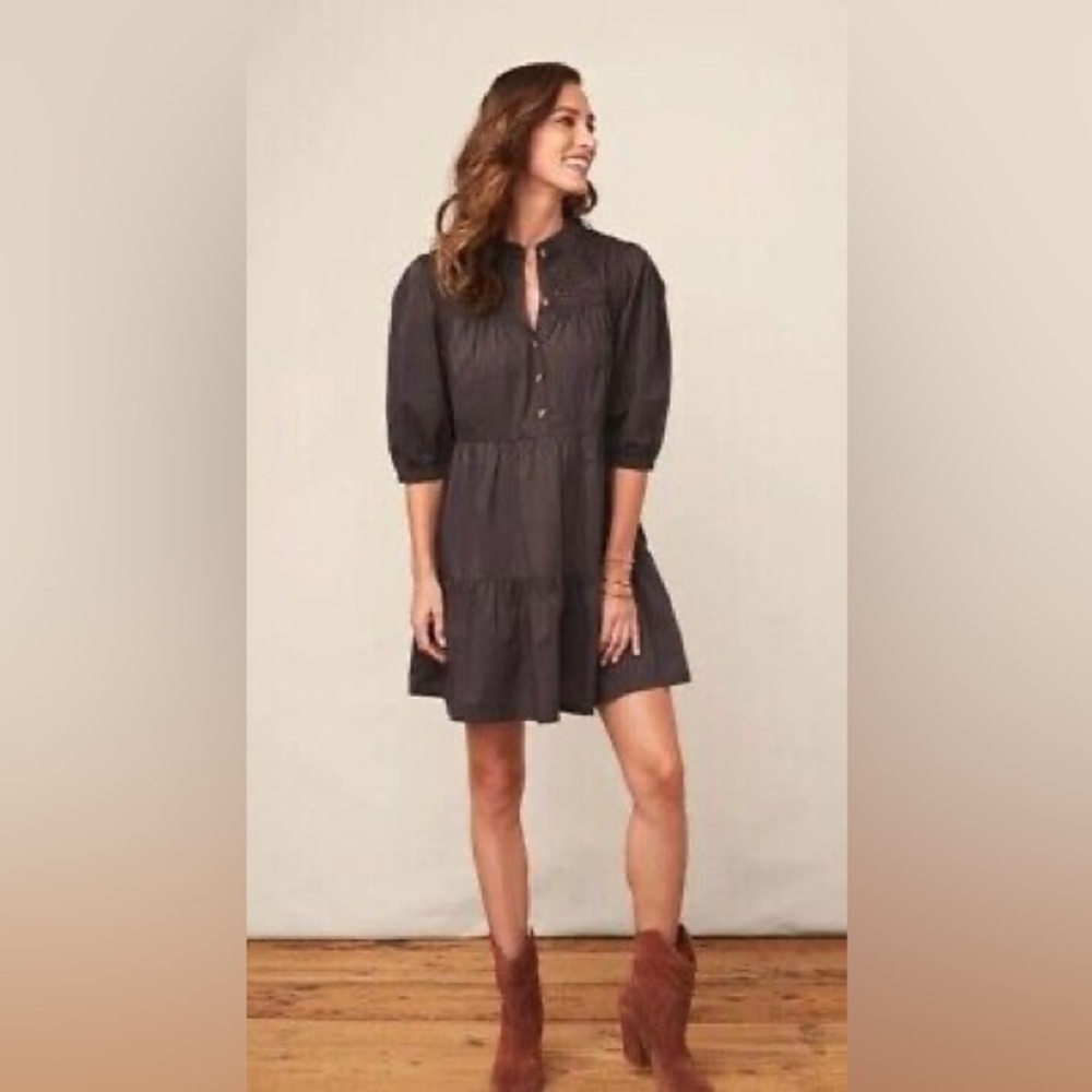Matilda Jane Black Tiered Mini Dress
